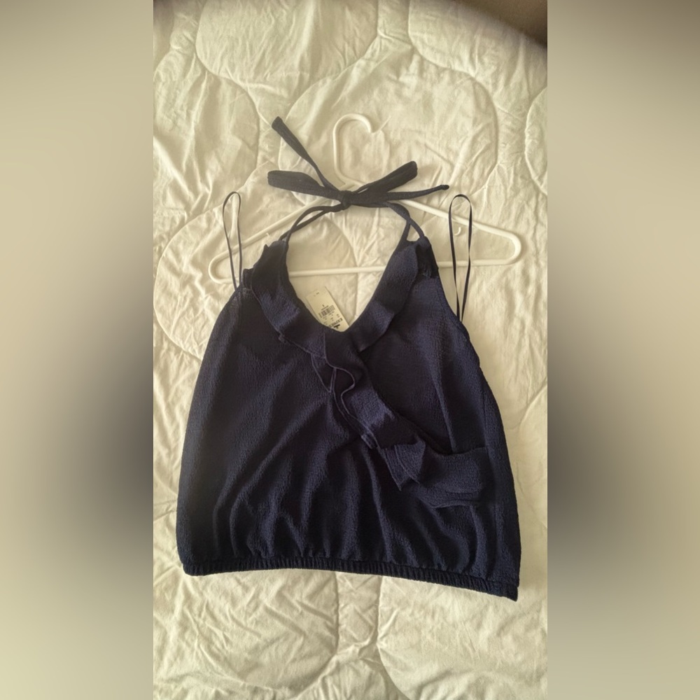 EXPRESS Beautiful Cool Dark Blue Top